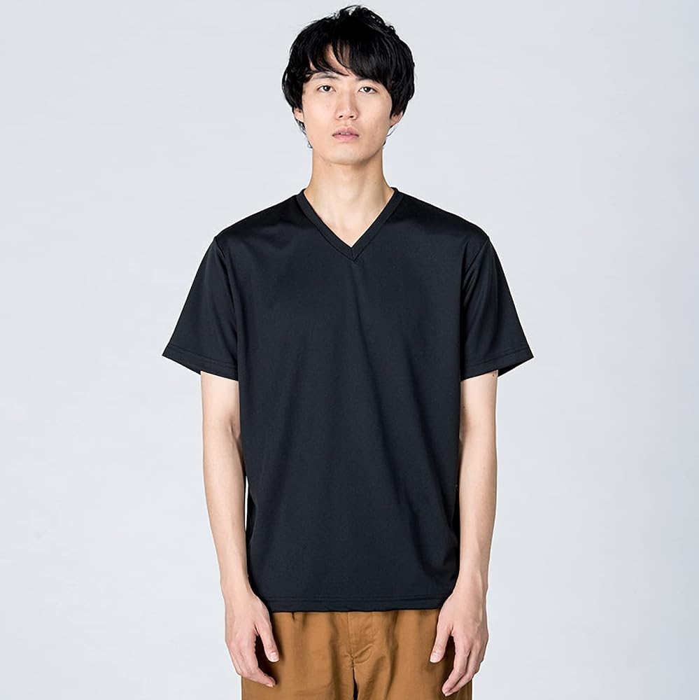 Amazon.co.jp: [グリマー] Vネック ドライ Tシャツ 3枚組